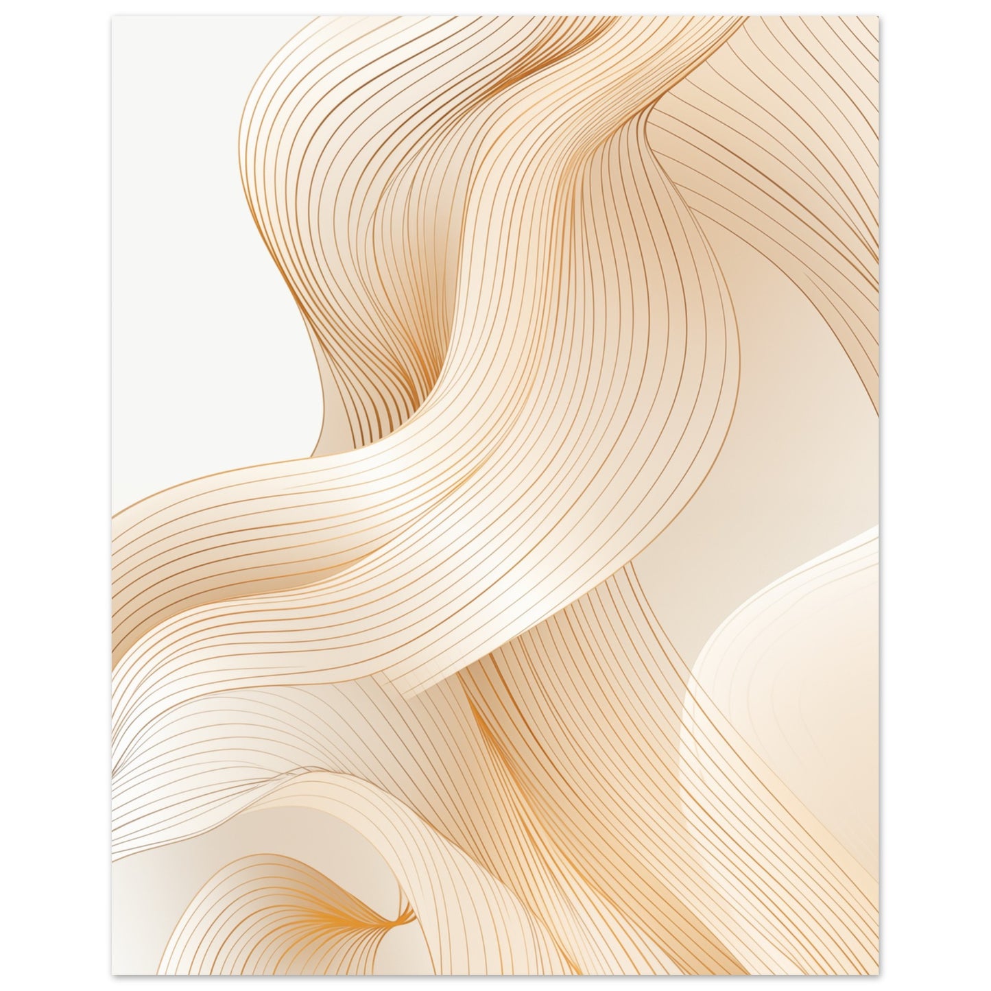 Wellen der Eleganz I Poster 40x50 cm - Pixara