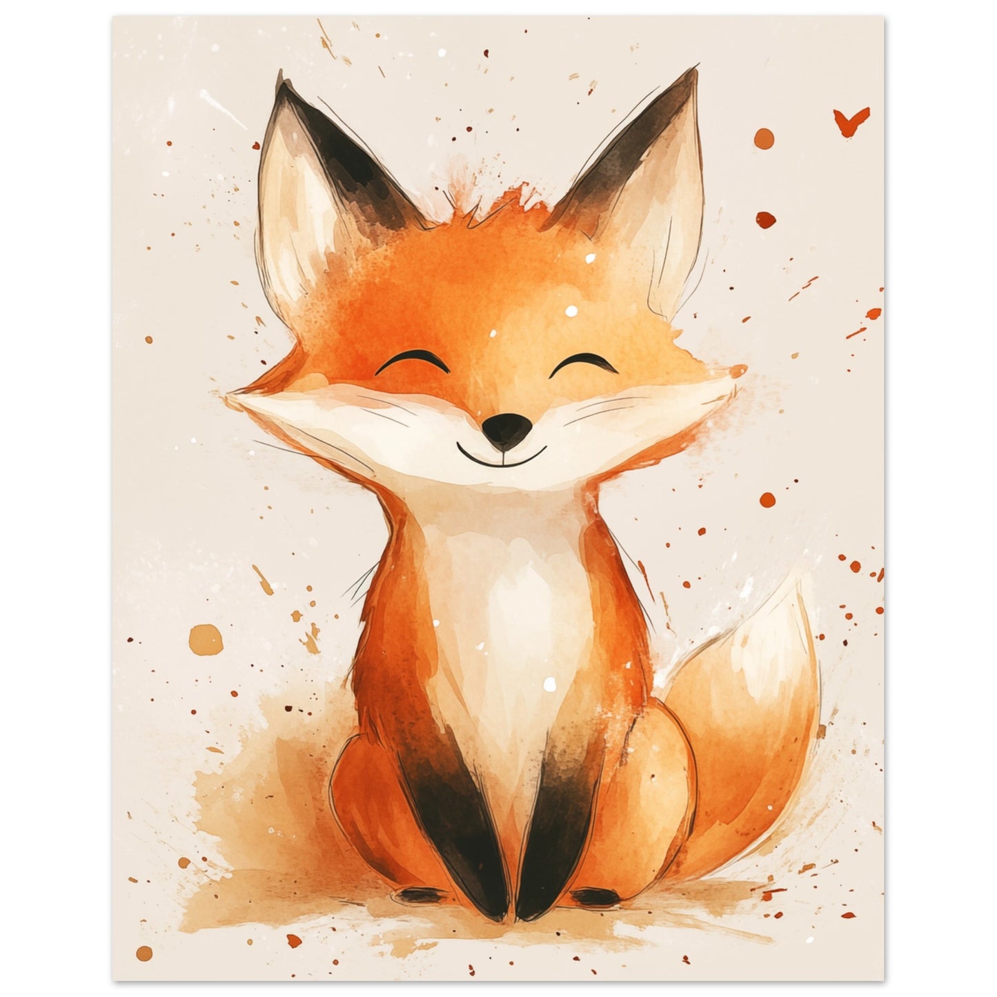 Fröhlicher Fuchs 20x25 cm - Pixara