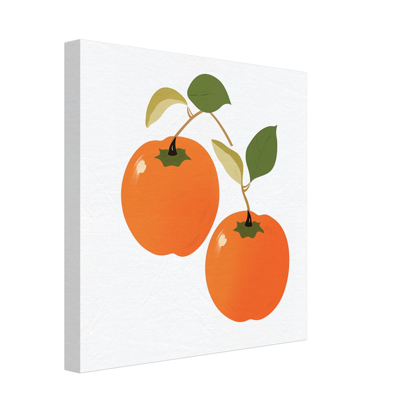 Persimonen Duo Leinwand 30x30 cm - Pixara