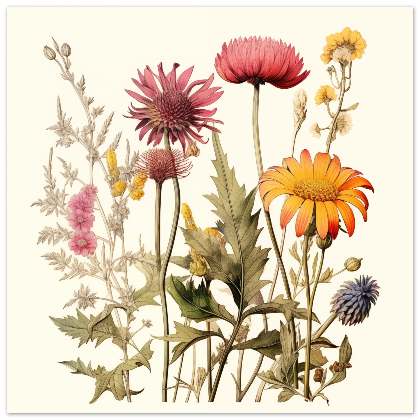 Blumenwiese 30x30 cm - Pixara