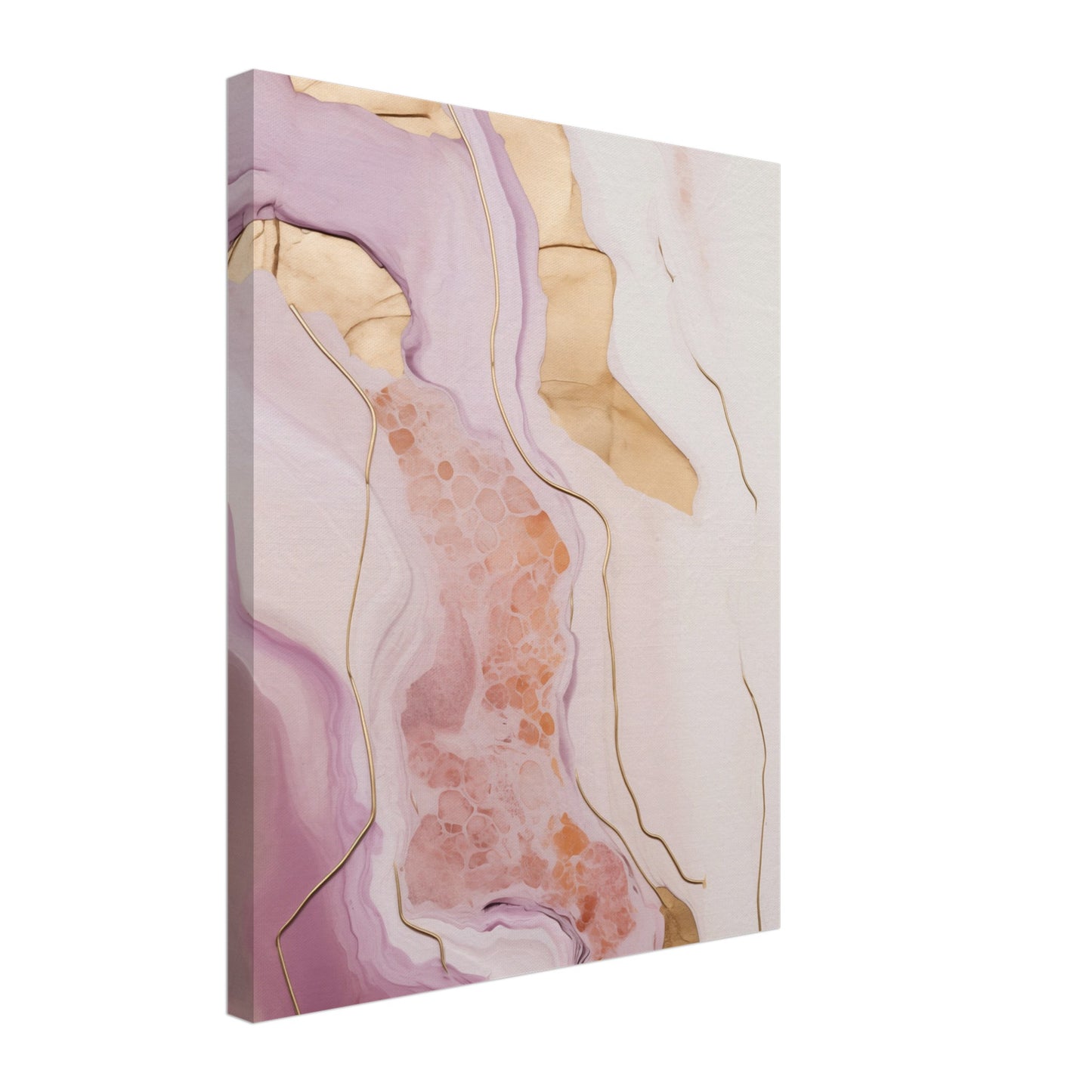 Abstrakter Goldschwung Leinwand 40x50 cm - Pixara