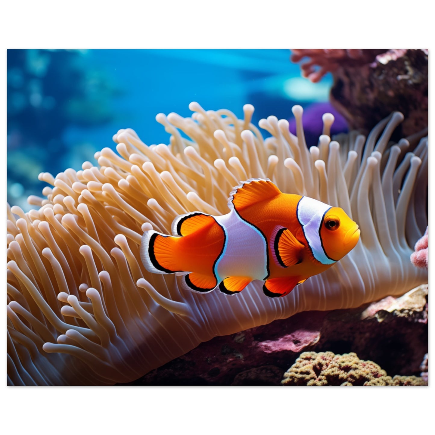 Versteck im Riff Poster 20x25 cm - Pixara