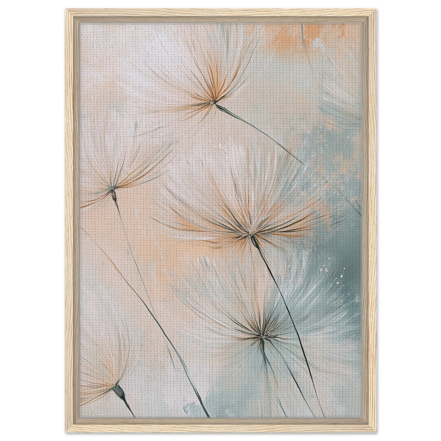 Leichtigkeit der Natur - Gerahmte Leinwand Holzrahmen 50x70 cm - Pixara