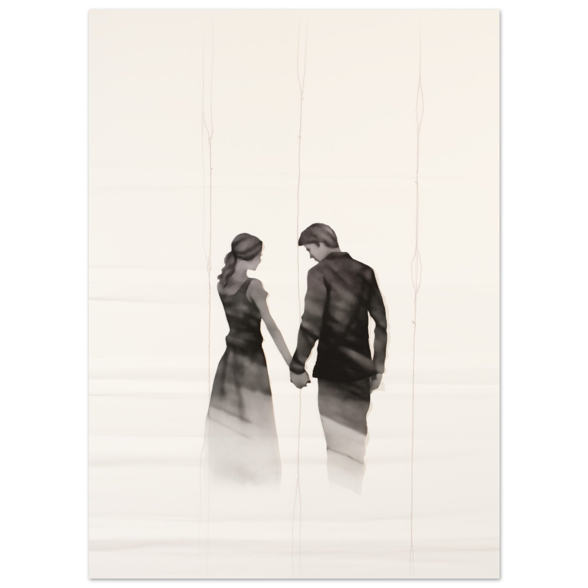 Verschmelzende Schatten Poster 13x18 cm - Pixara