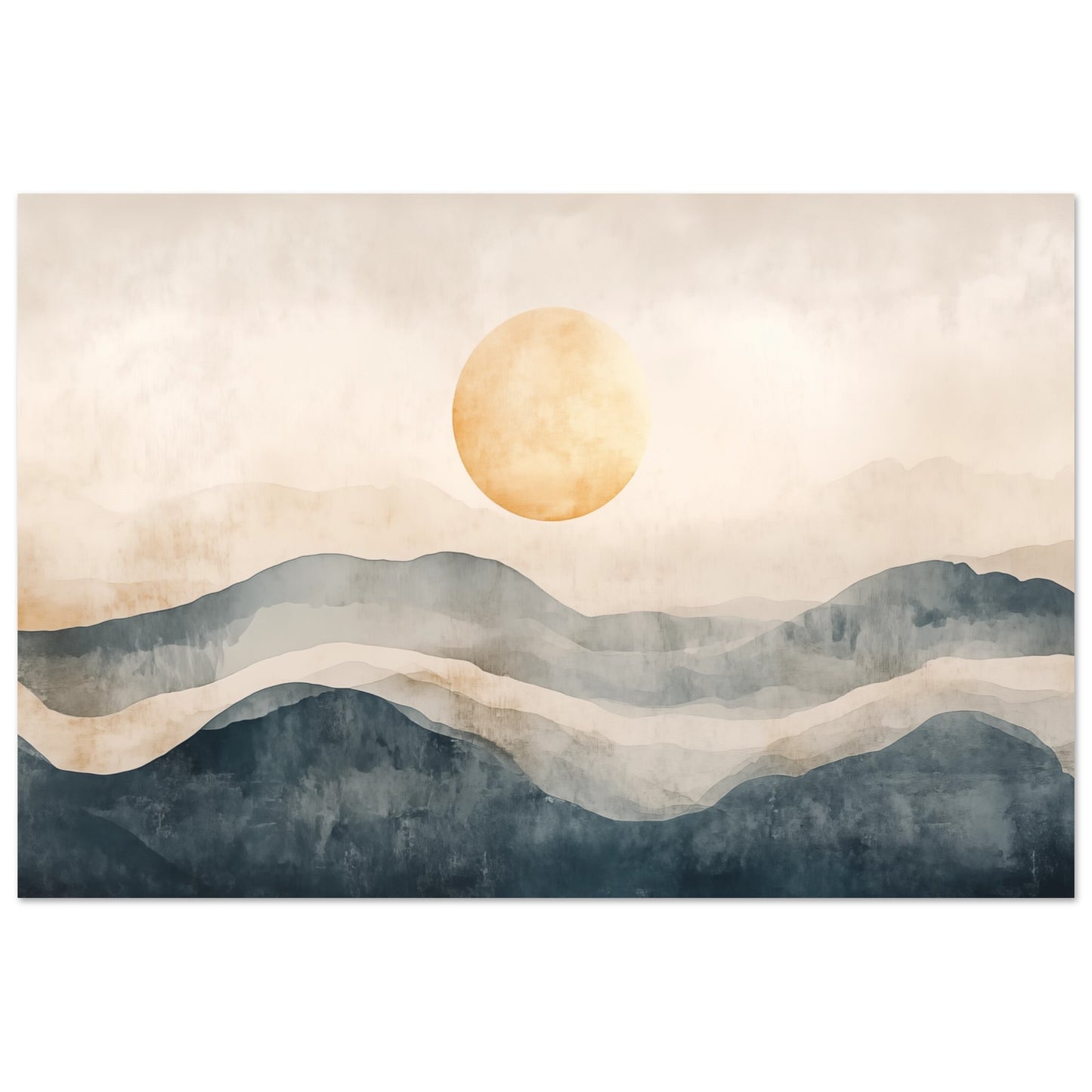 Japandi Sonnenaufgang Poster 60x90 cm - Pixara