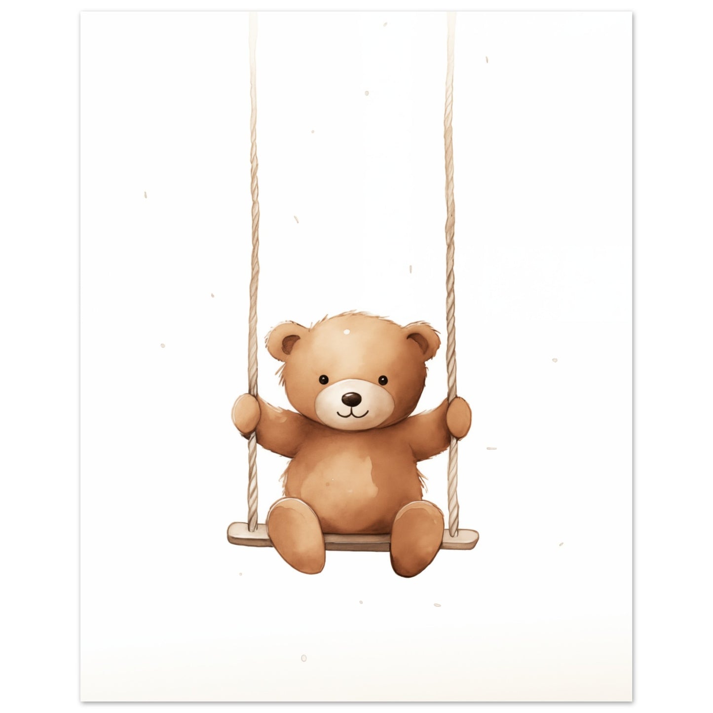 "Swingy", der kleine Bär Poster 40x50 cm - Pixara