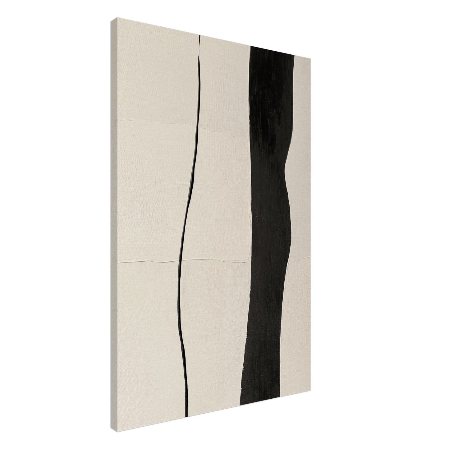 Kontrast der Linien 60x90 cm Leinwand - Pixara