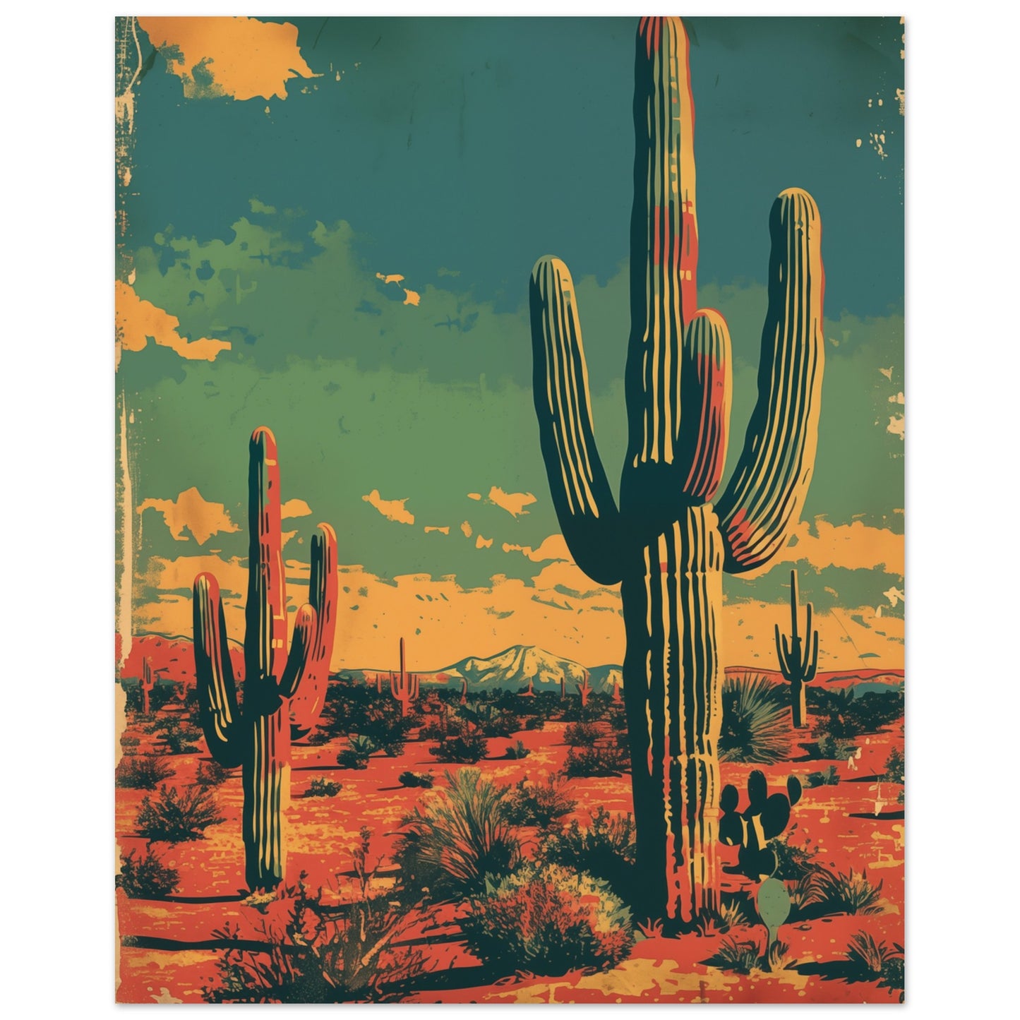 Wüstenzauber Poster 20x25 cm - Pixara