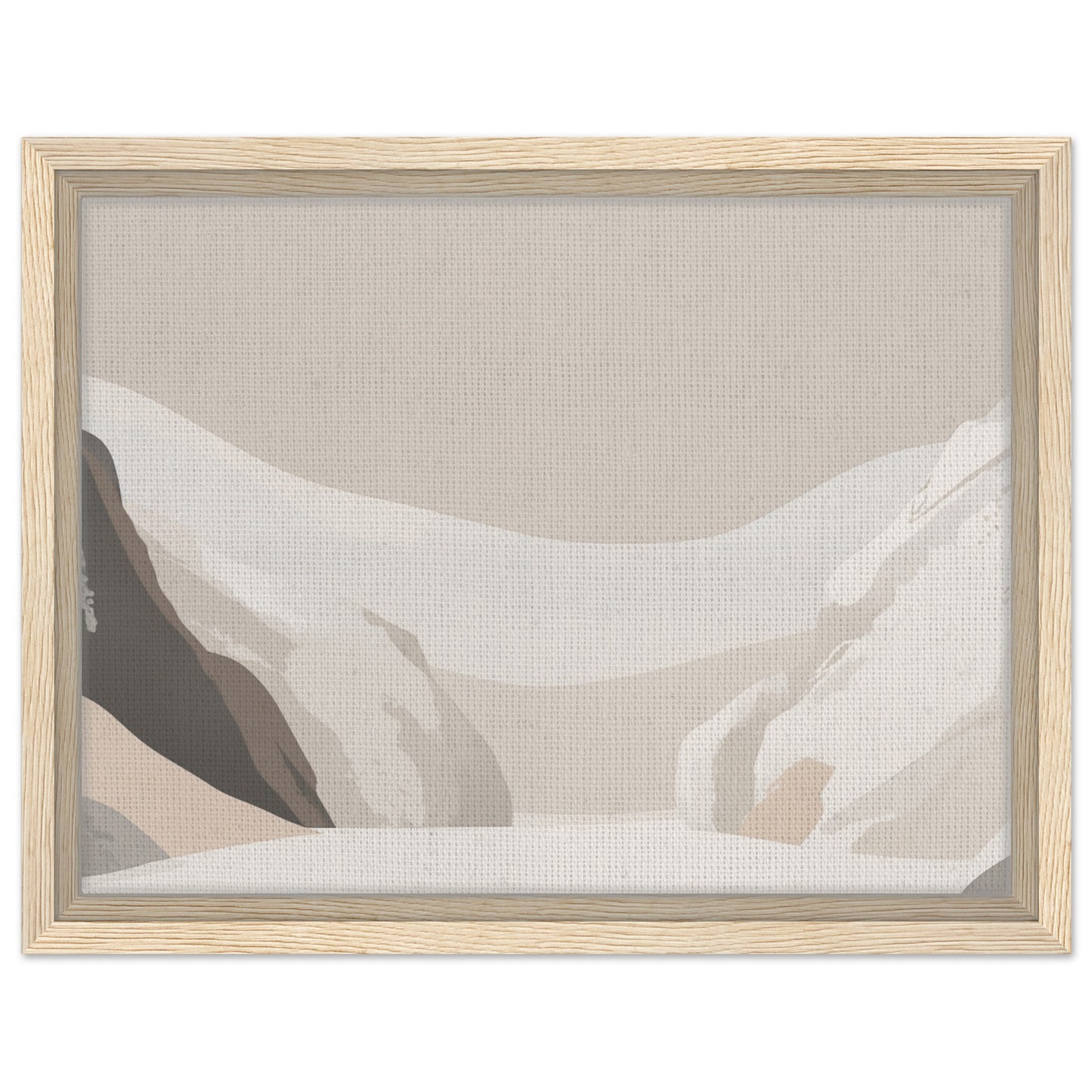 Serenity of Earth Tones | Gerahmte Leinwand Holzrahmen 30x40 cm - Pixara