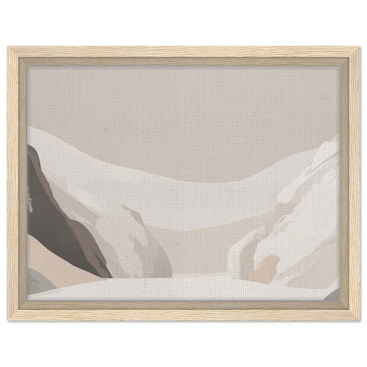 Serenity of Earth Tones | Gerahmte Leinwand Holzrahmen 30x40 cm - Pixara