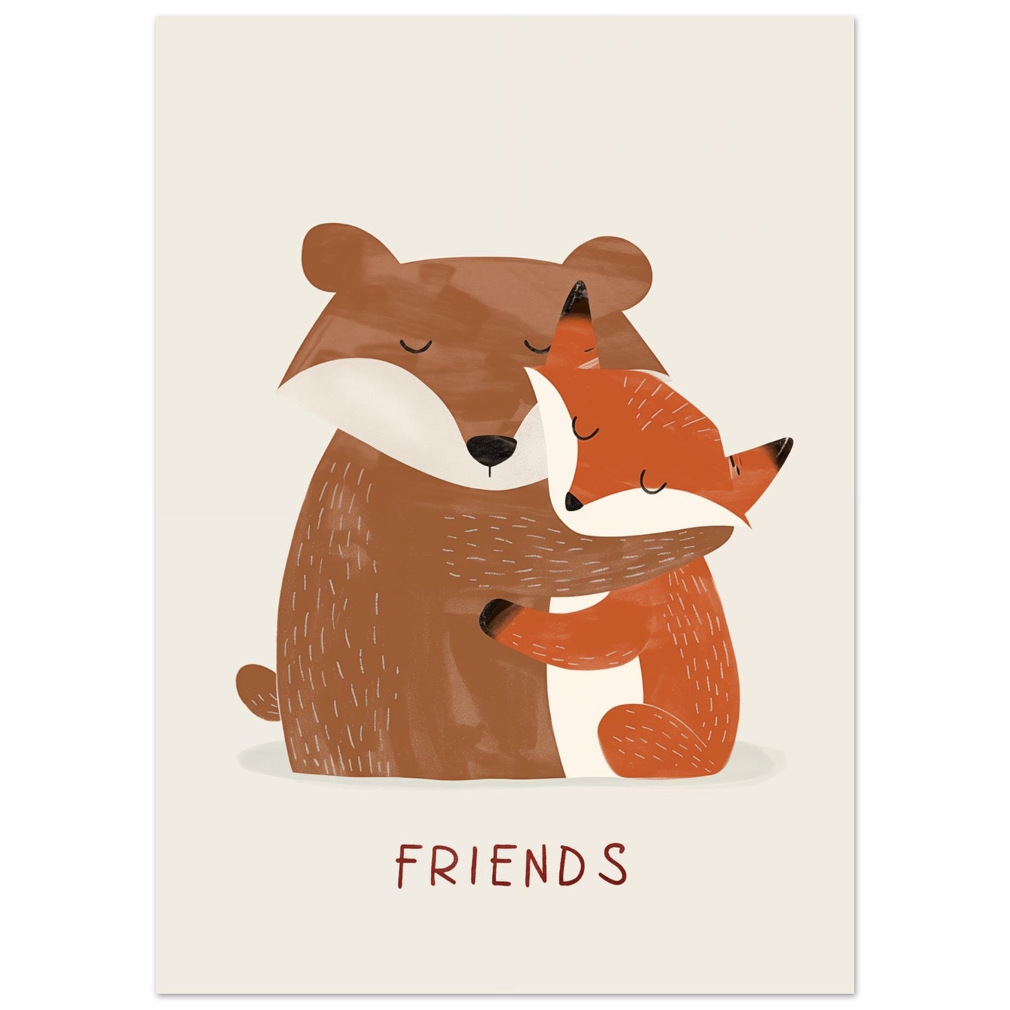 Bär und Fuchs 50x70 cm - Pixara