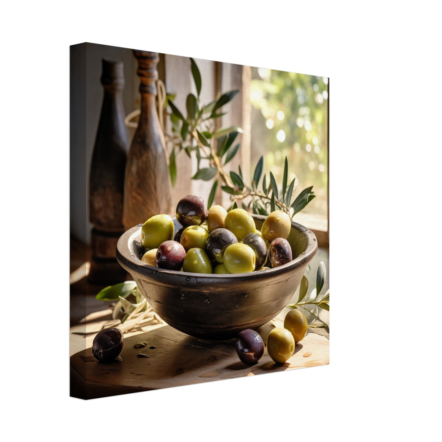 Olivenhain Leinwand 30x30 cm - Pixara