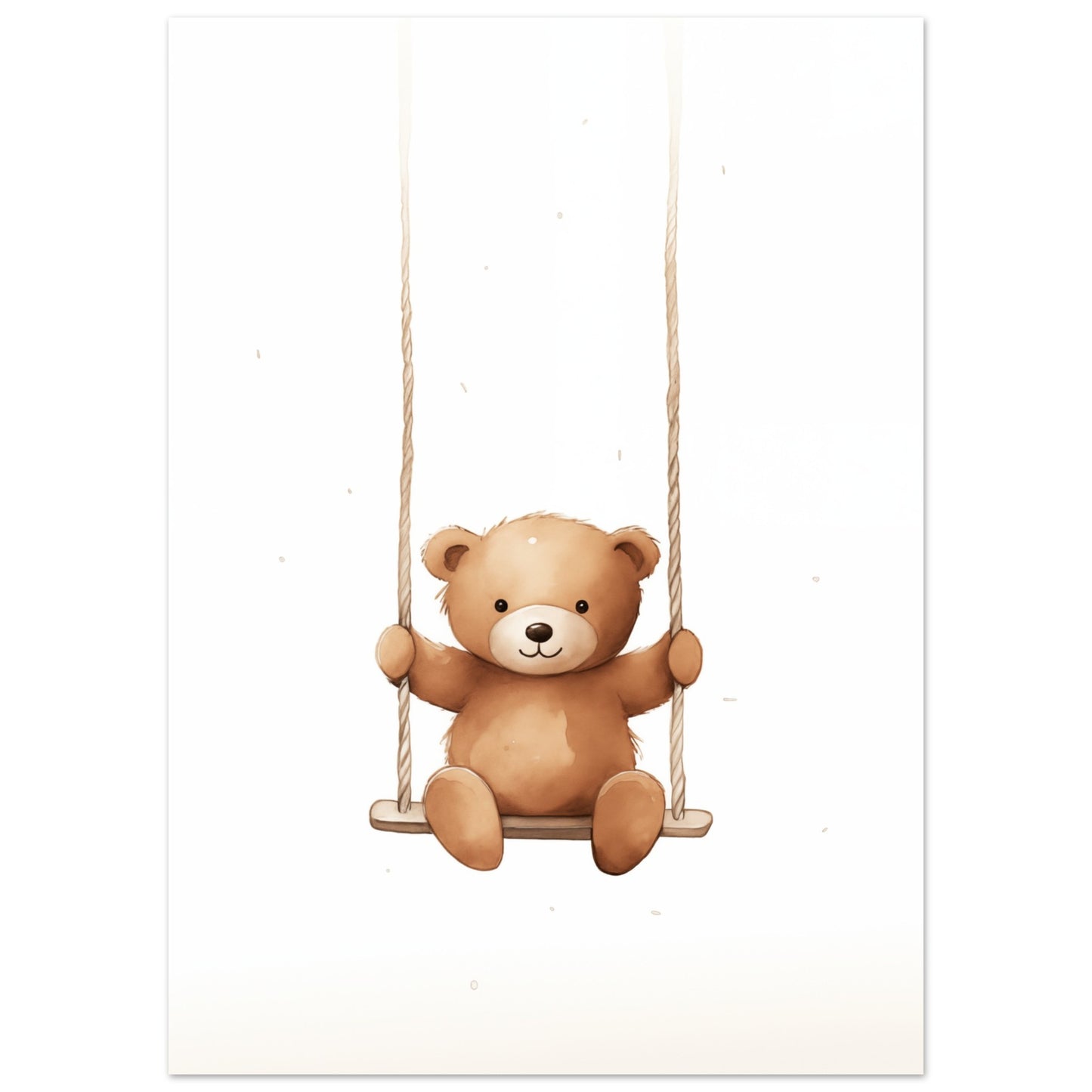 "Swingy", der kleine Bär Poster 50x70 cm - Pixara