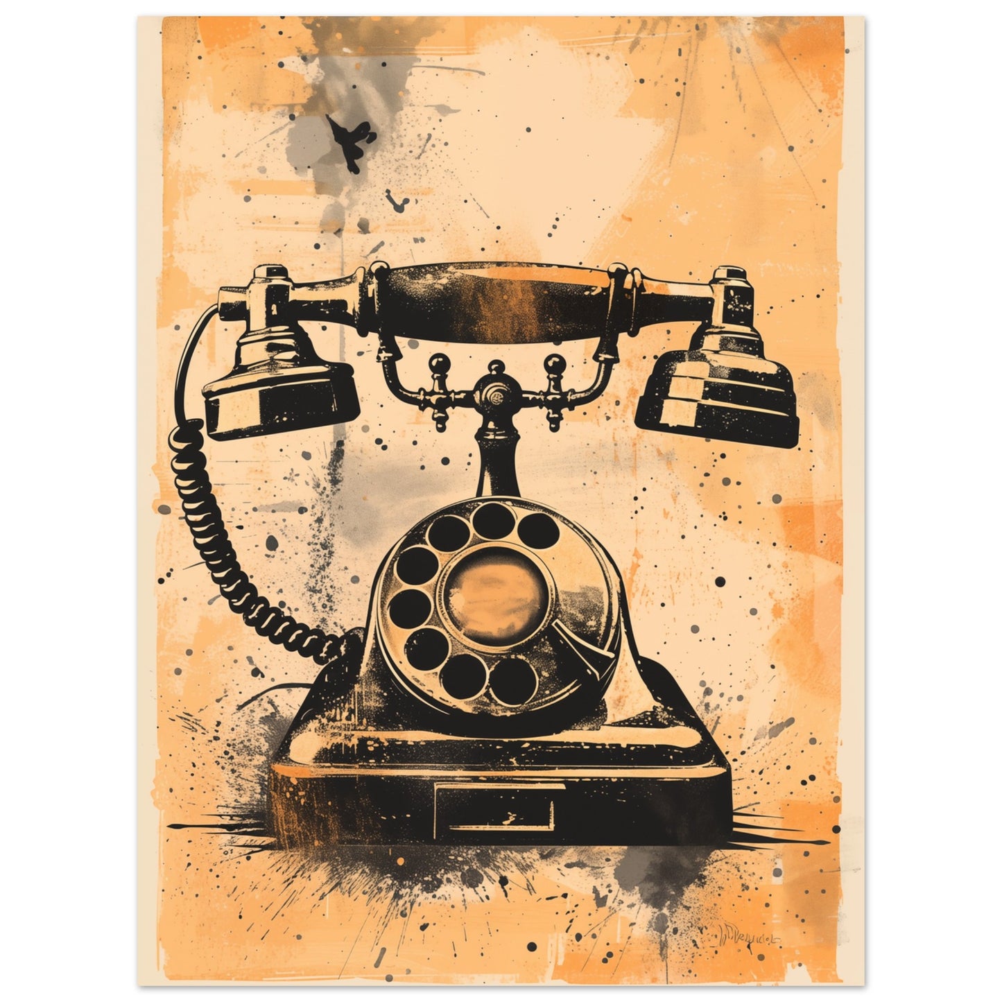 Retro Telefon 30x40 cm - Pixara
