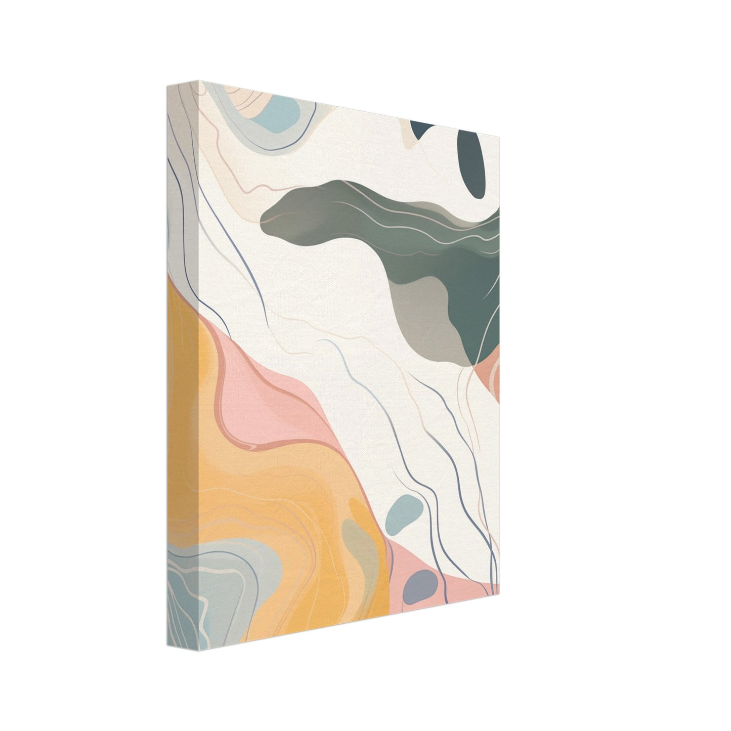Gezeitenstrom Leinwand 20x25 cm - Pixara