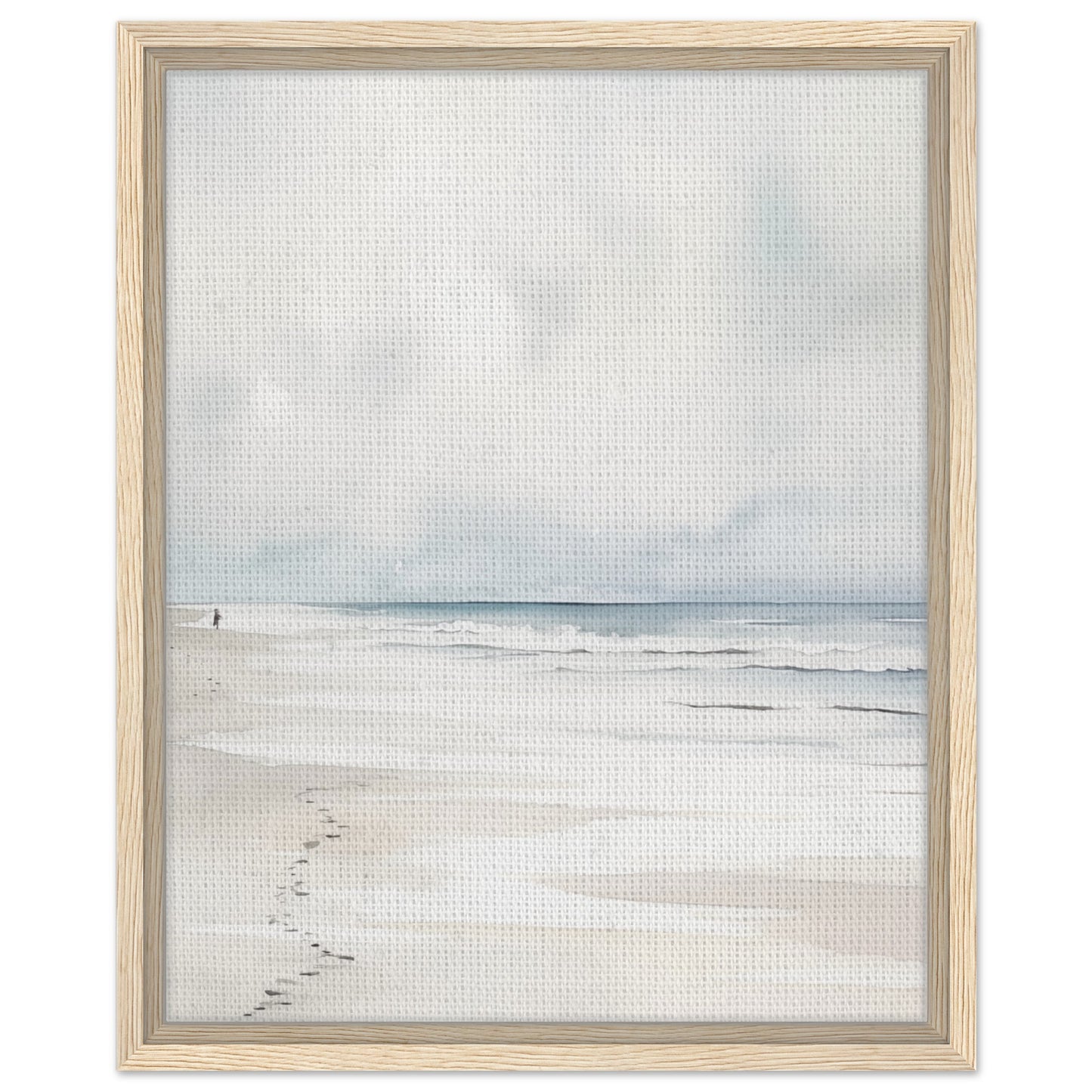Sandspuren | Gerahmte Leinwand Holzrahmen 40x50 cm - Pixara