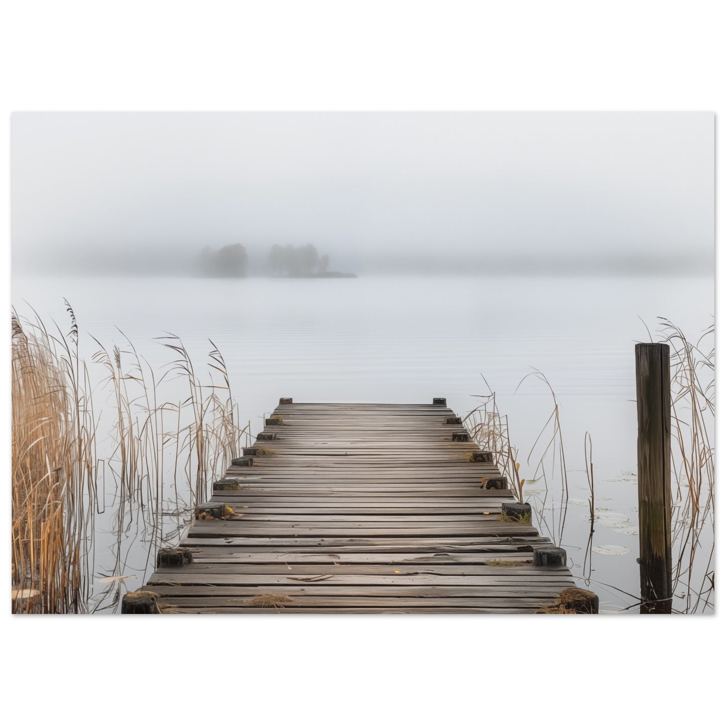 Nebeliger Steg 50x70 cm - Pixara