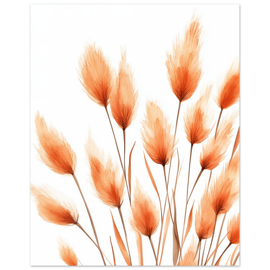 Orangene Hasenschwanzgräser 20x25 cm - Pixara