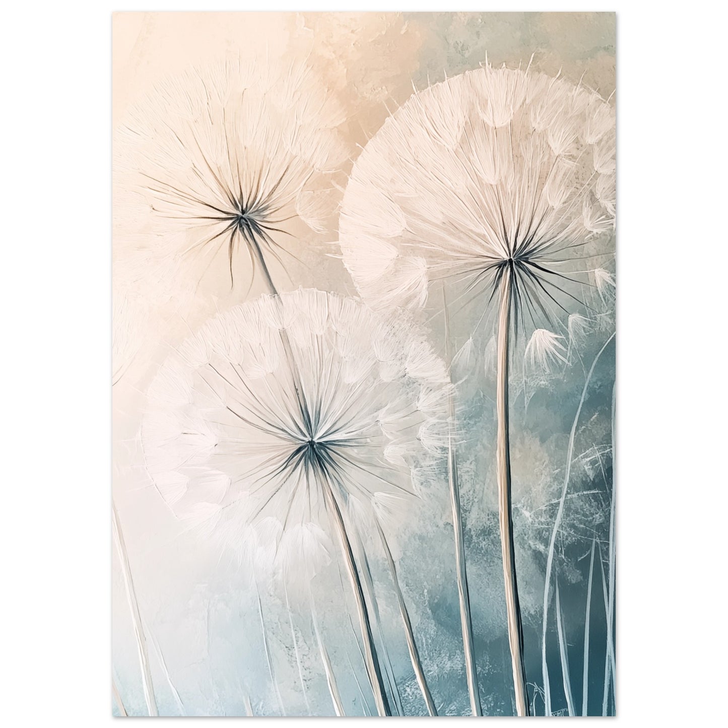 Zarte Pusteblumen Poster 50x70 cm - Pixara