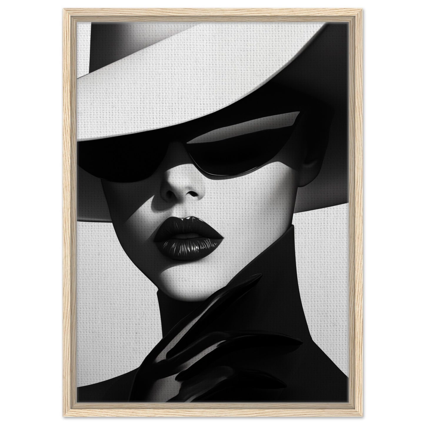 Stilvolle Moderne | Gerahmte Leinwand Holzrahmen 50x70 cm - Pixara