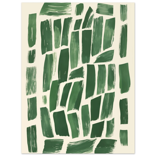 Abstrakte Grüntöne – Modernes Wandbild Poster 30x40 cm - Pixara