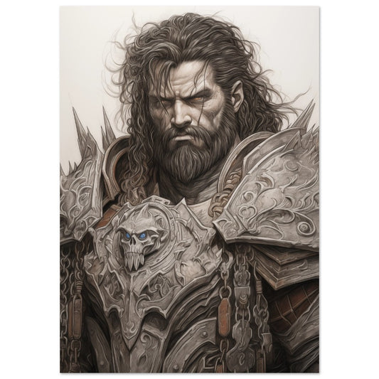 "Gorrum Stahlklinge" Kriegsherr der Alten Klans A4 21x29.7 cm - Pixara