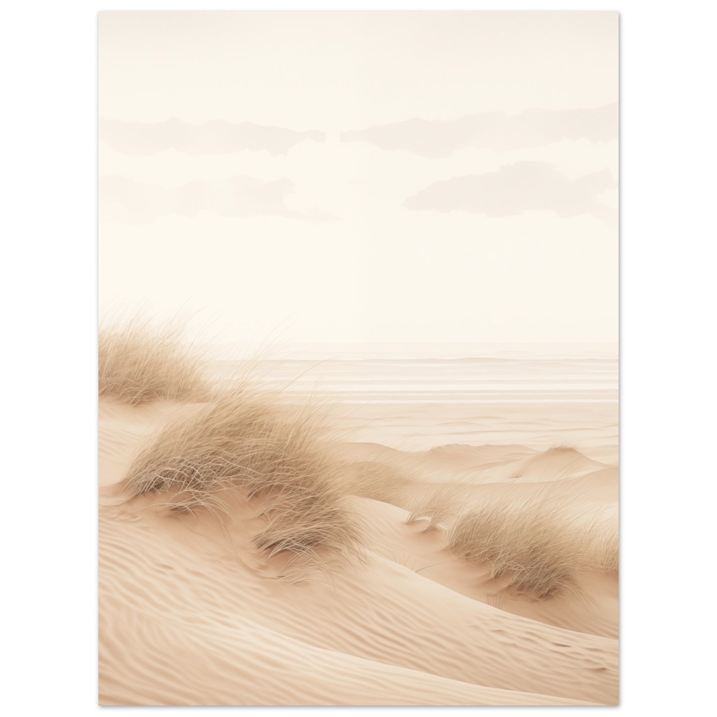 Sanfte Dünenlandschaft Poster 30x40 cm - Pixara