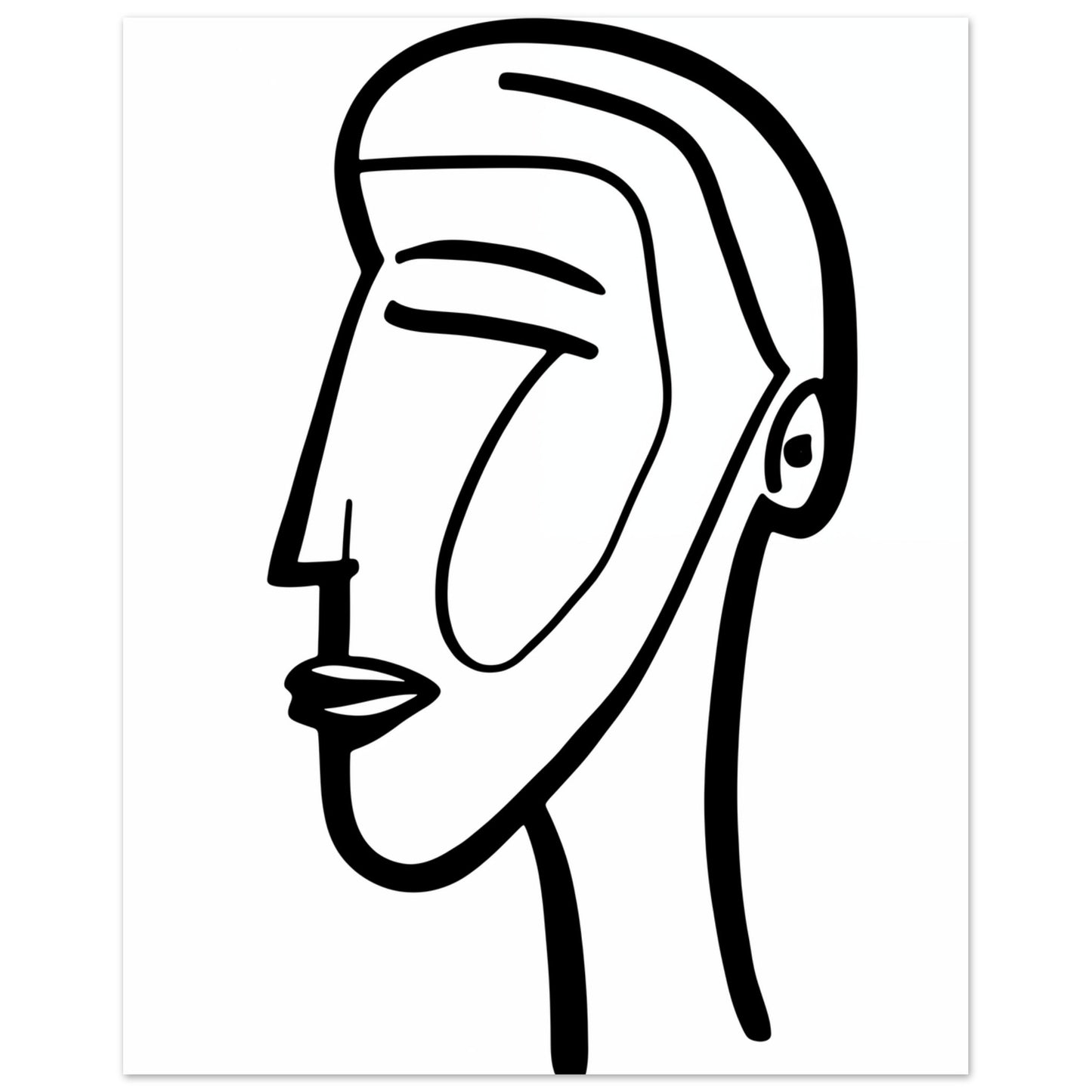 Essenz des Profils Poster 20x25 cm - Pixara