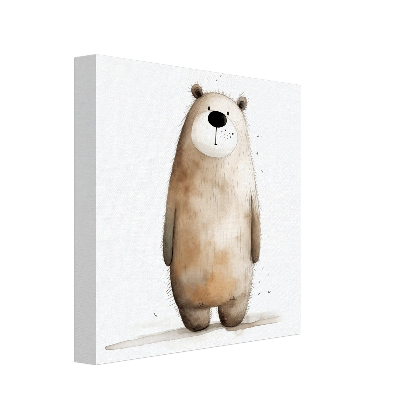Bär "Oscar" Leinwand 20x20 cm - Pixara