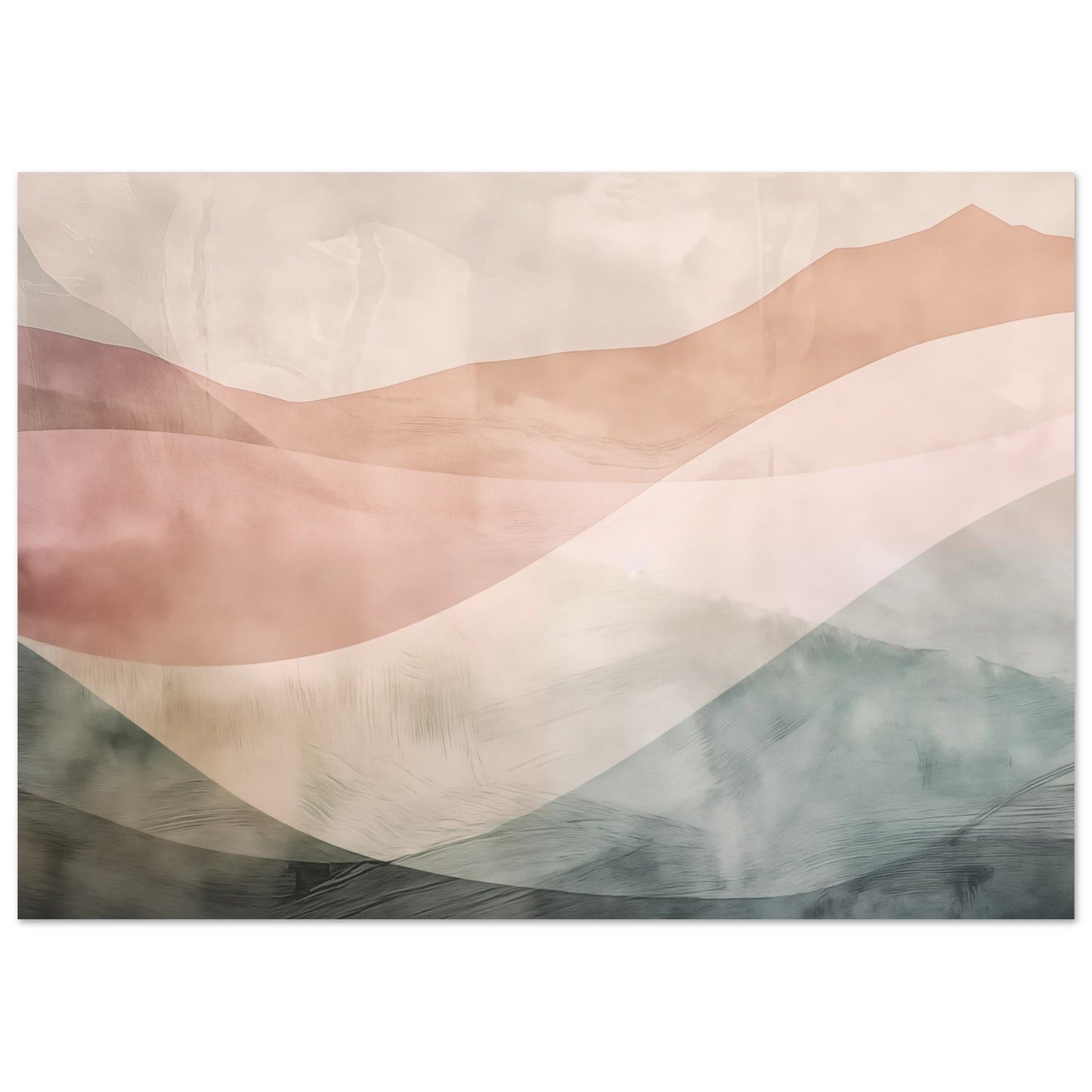 Wellen der Stille Poster A4 21x29.7 cm - Pixara