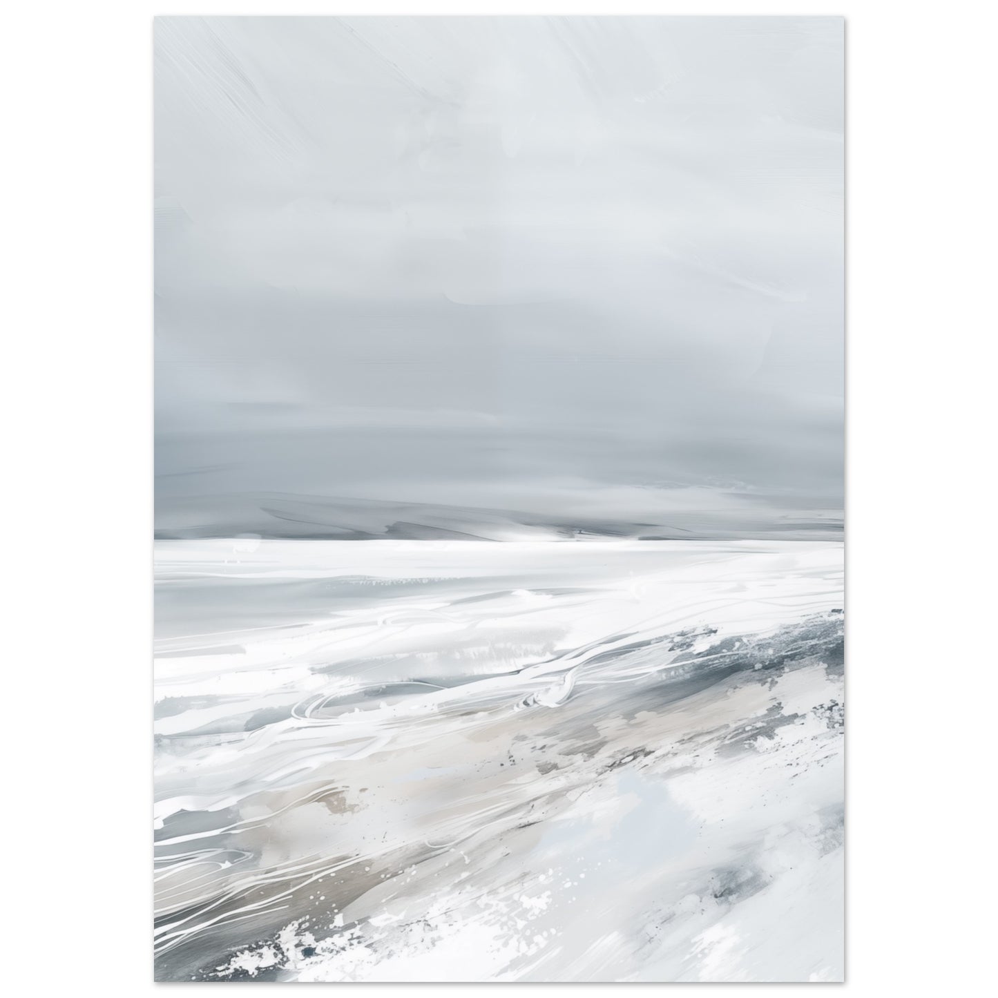 Winterstille Poster 50x70 cm - Pixara