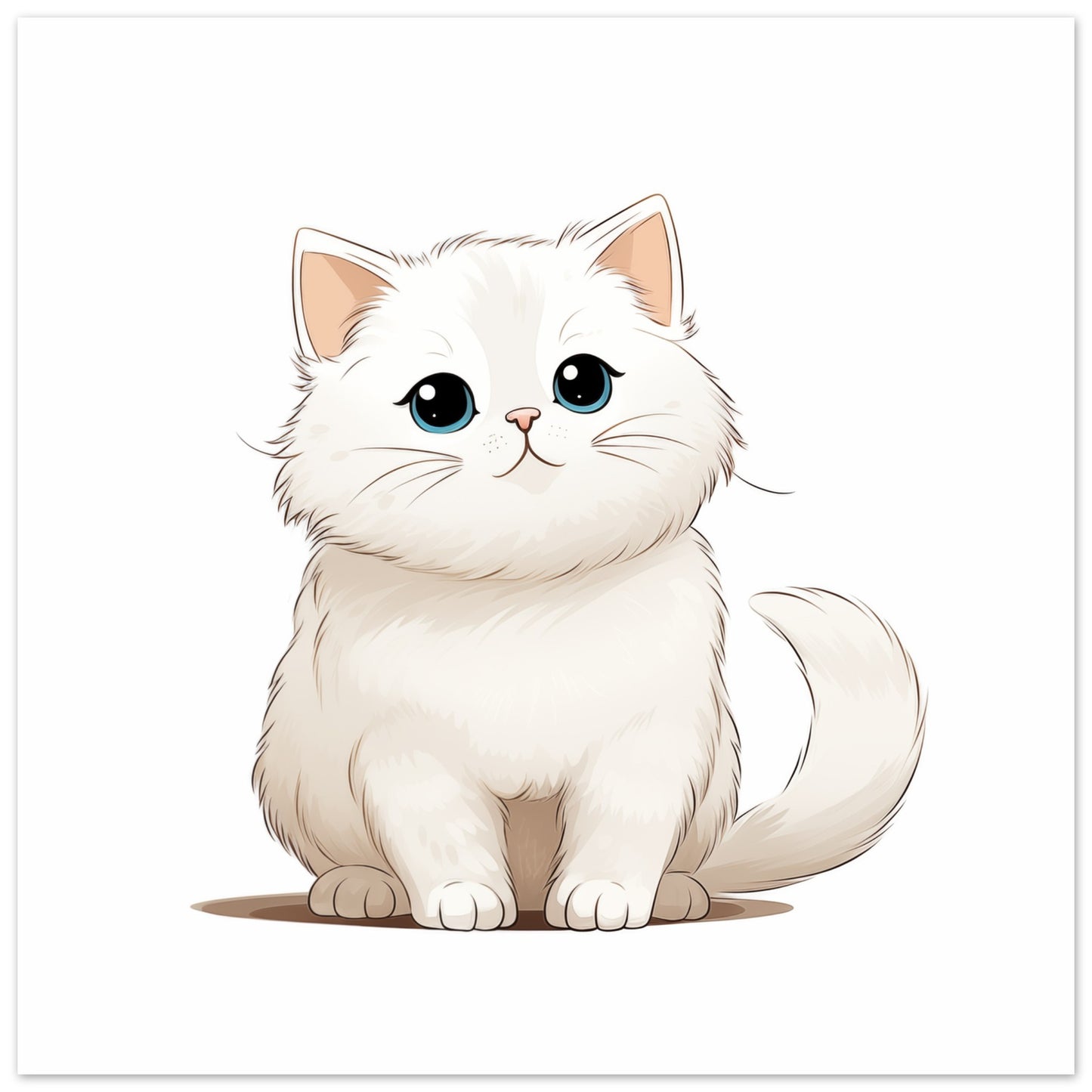 Kätzchen "Cuddles" Poster 30x30 cm - Pixara