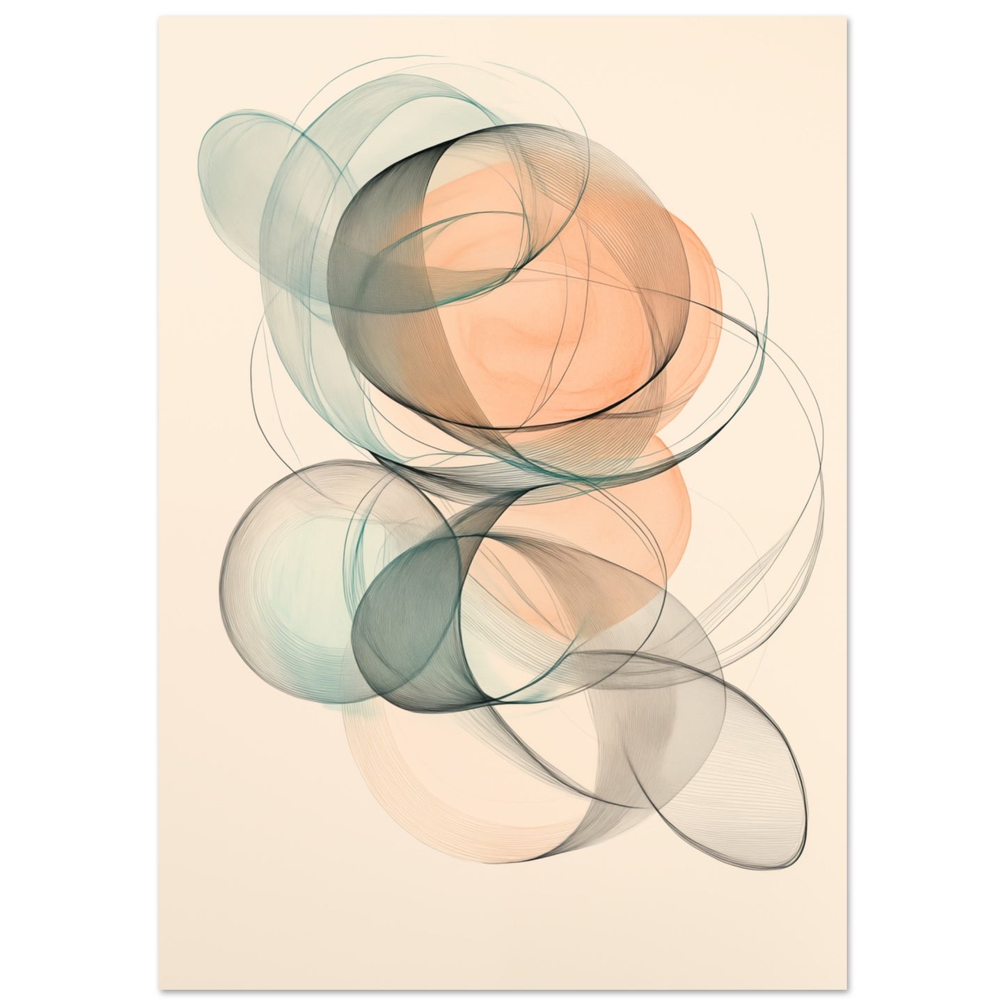 Transparente Kreise in Bewegung 21x29.7 cm - Pixara