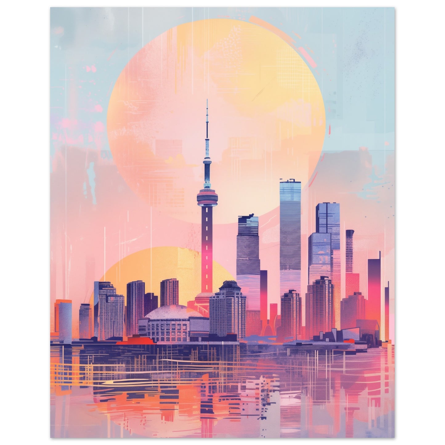 Urbane Dämmerung Poster 20x25 cm - Pixara