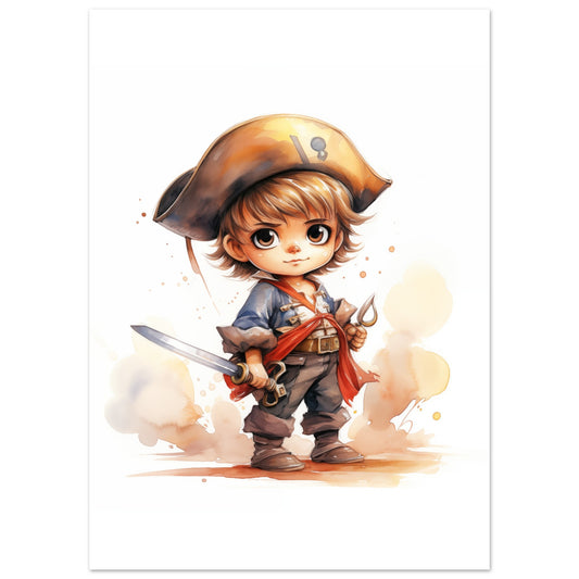 Pirat "Pete" Poster 50x70 cm - Pixara