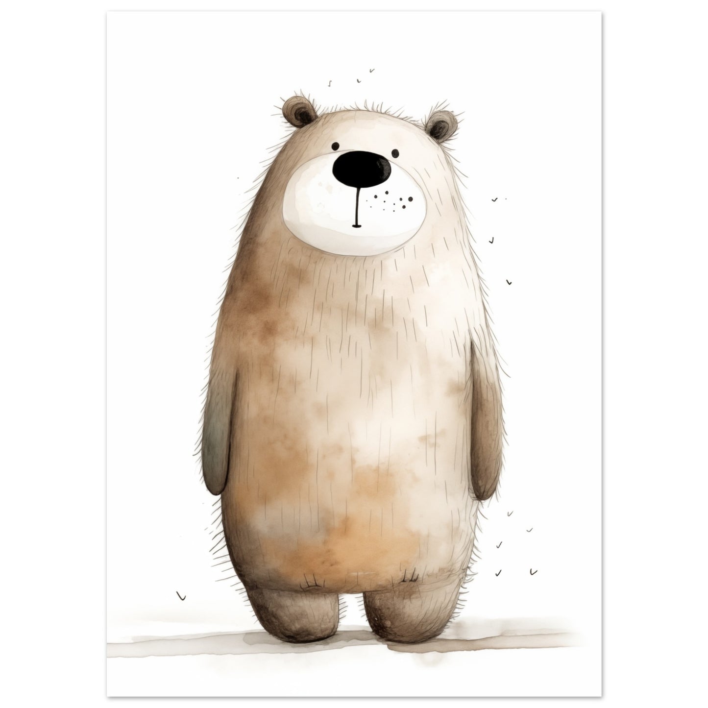 Bär "Oscar" Poster 13x18 cm - Pixara