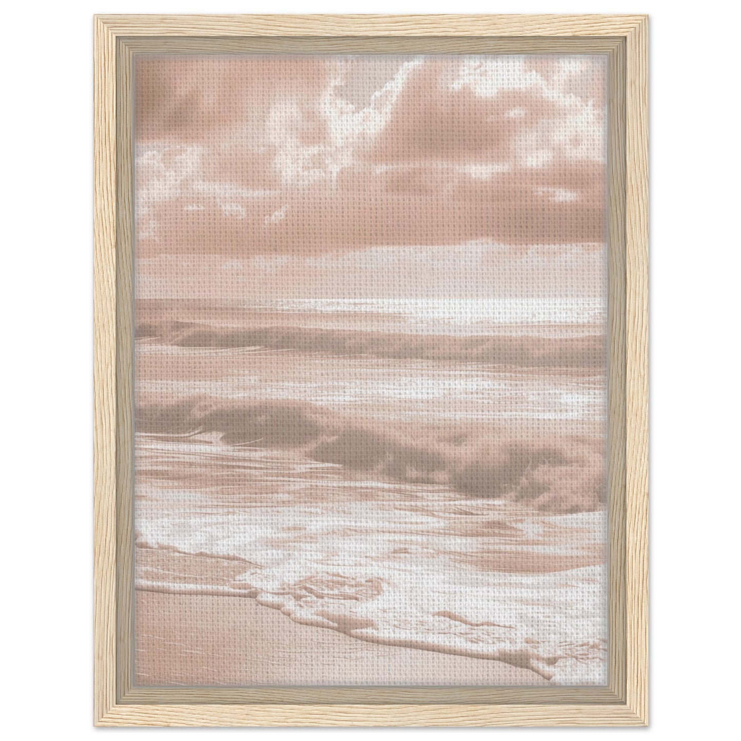 Flüsternde Wellen | Gerahmte Leinwand Holzrahmen 30x40 cm - Pixara
