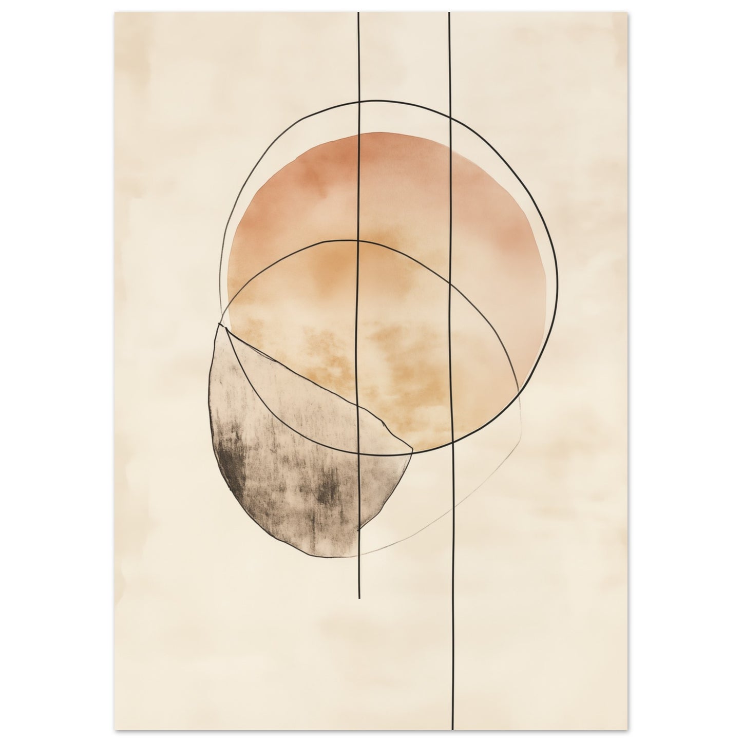 Harmonie der Linien Poster 50x70 cm - Pixara