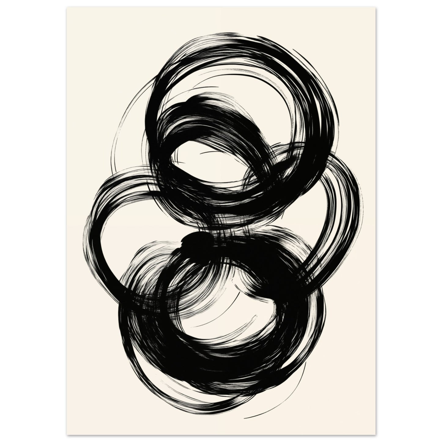 Energie in Bewegung – Abstrakte Pinselstriche 13x18 cm - Pixara