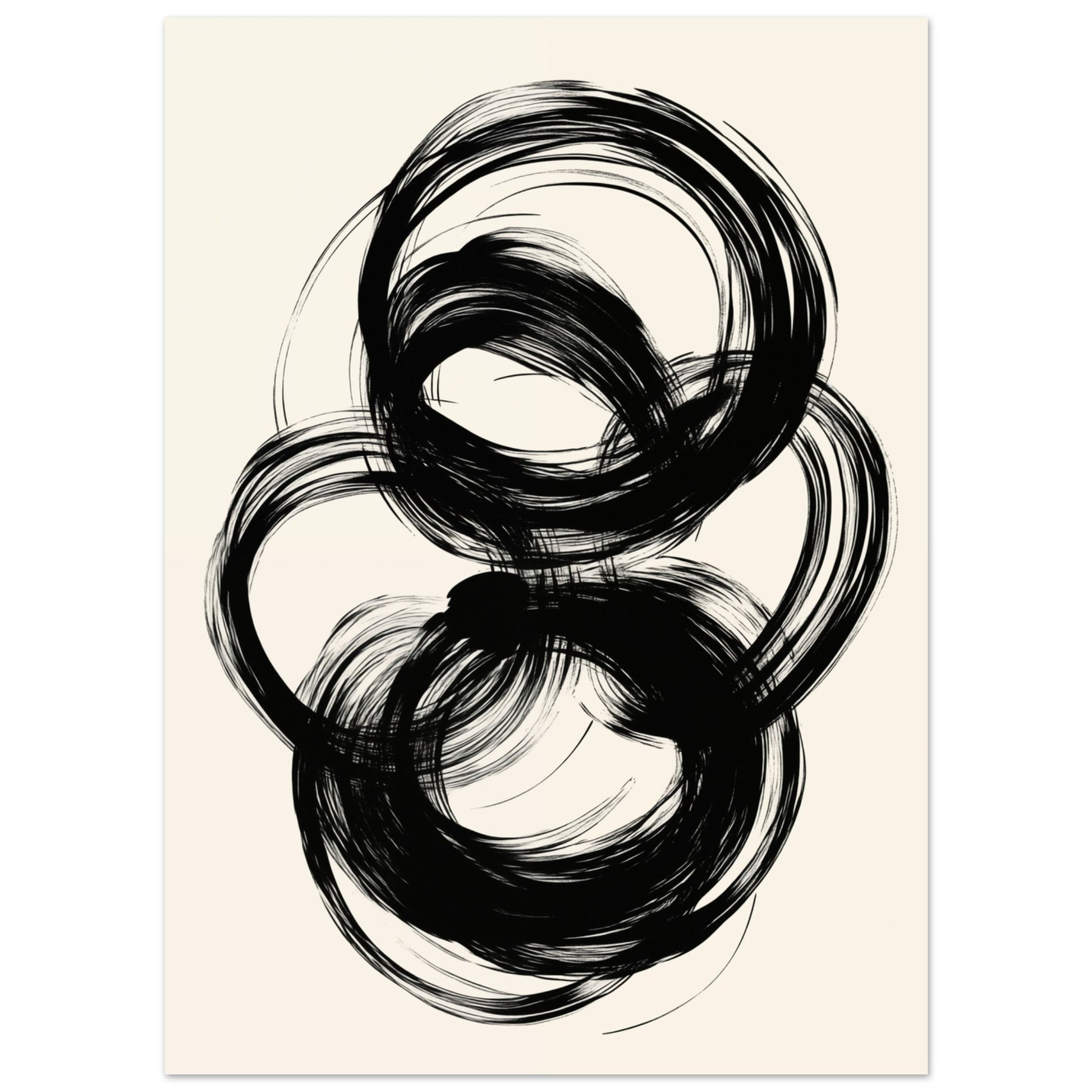 Energie in Bewegung – Abstrakte Pinselstriche 13x18 cm - Pixara