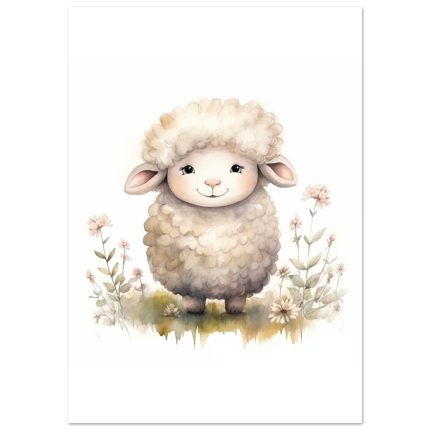 Schaf "Lenny" Poster A4 21x29.7 cm - Pixara