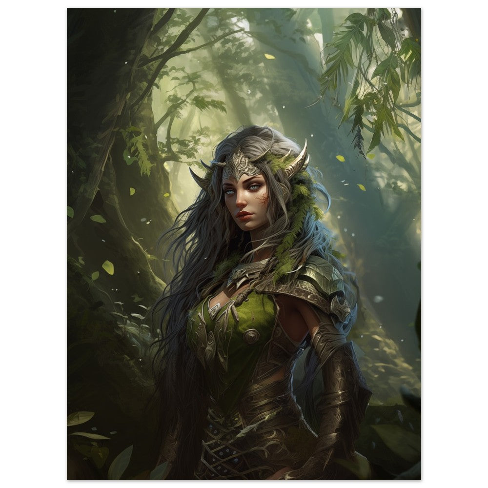 Die Hüterin des Grünwaldes "Aeliana" 30x40 cm - Pixara