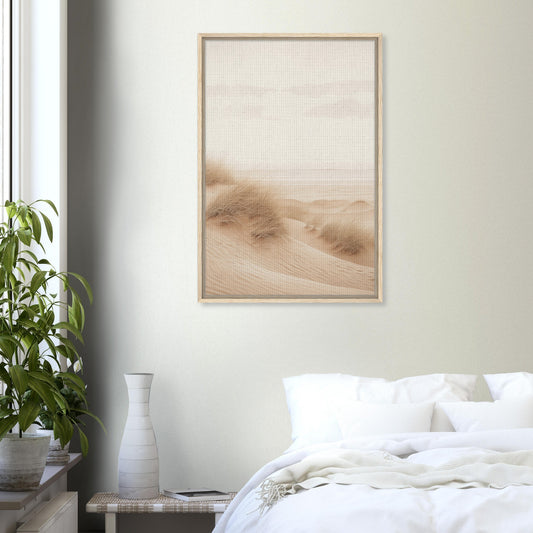 Sanfte Dünenlandschaft | Gerahmte Leinwand - Pixara