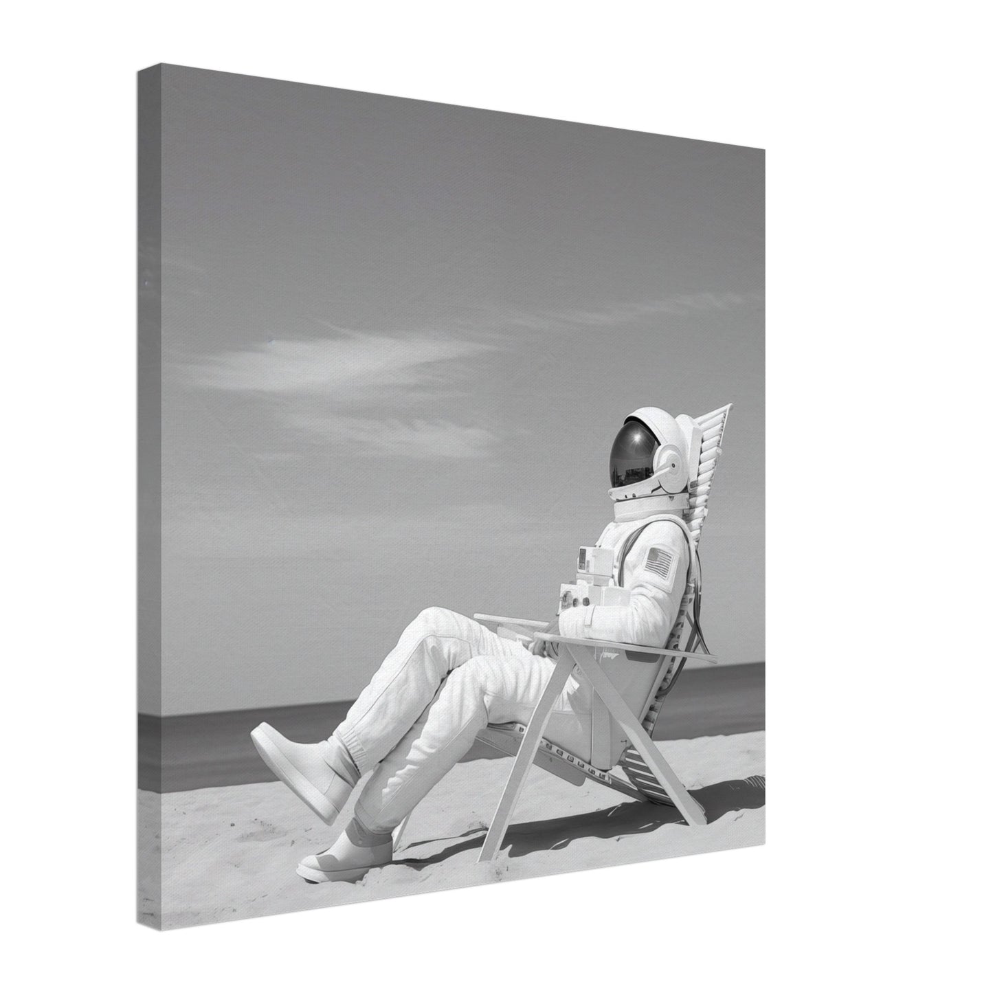 Ruhepause im All Leinwand 50x50 cm - Pixara