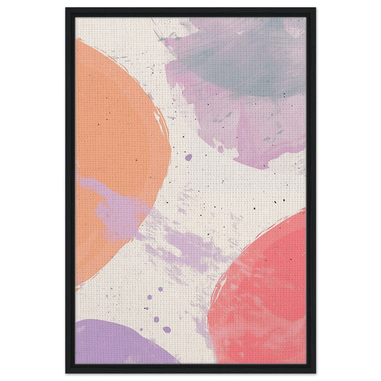 Pastell Traum | Gerahmte Leinwand Schwarzer Rahmen 60x90 cm - Pixara