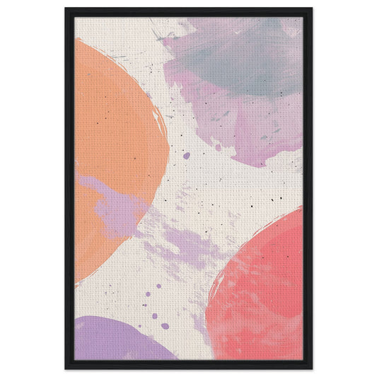 Pastell Traum | Gerahmte Leinwand Schwarzer Rahmen 60x90 cm - Pixara