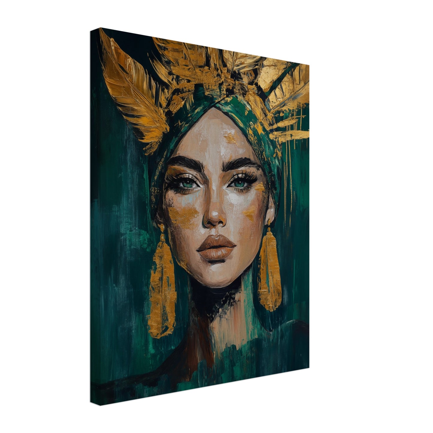 Goldene Stärke Leinwand 40x50 cm - Pixara