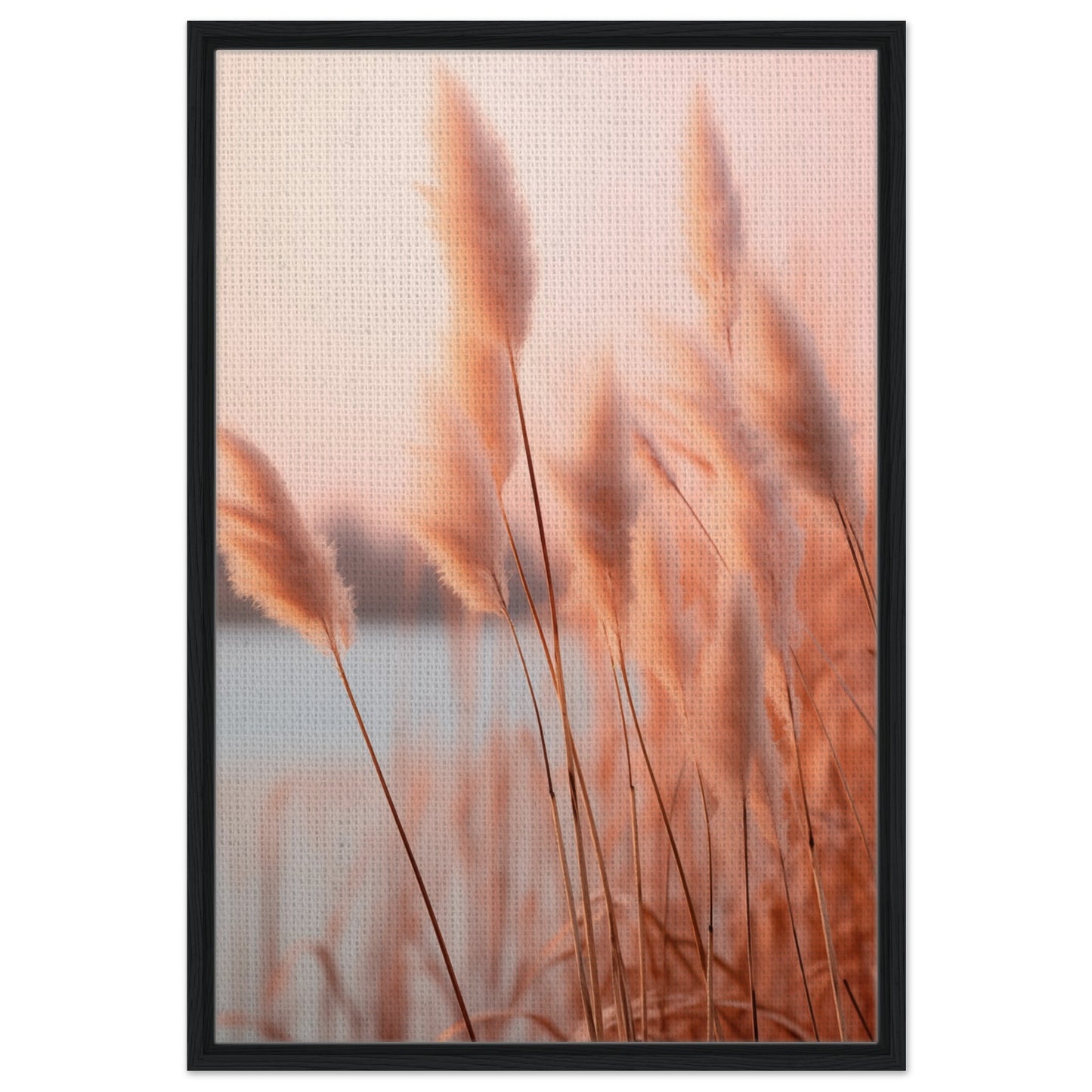 Flüstern des Abendrots | Gerahmte Leinwand Schwarzer Rahmen 60x90 cm - Pixara
