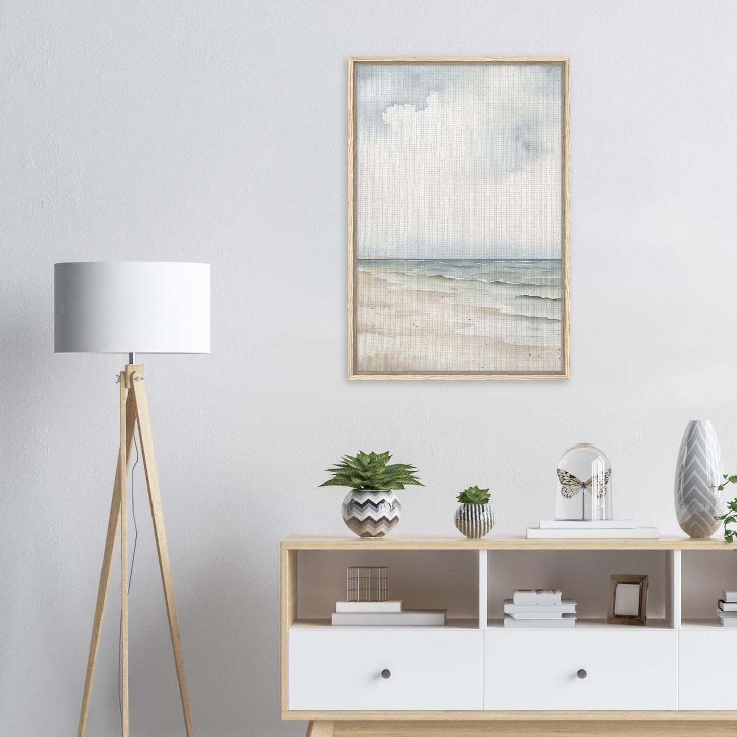 Meeresblick | Gerahmte Leinwand - Pixara
