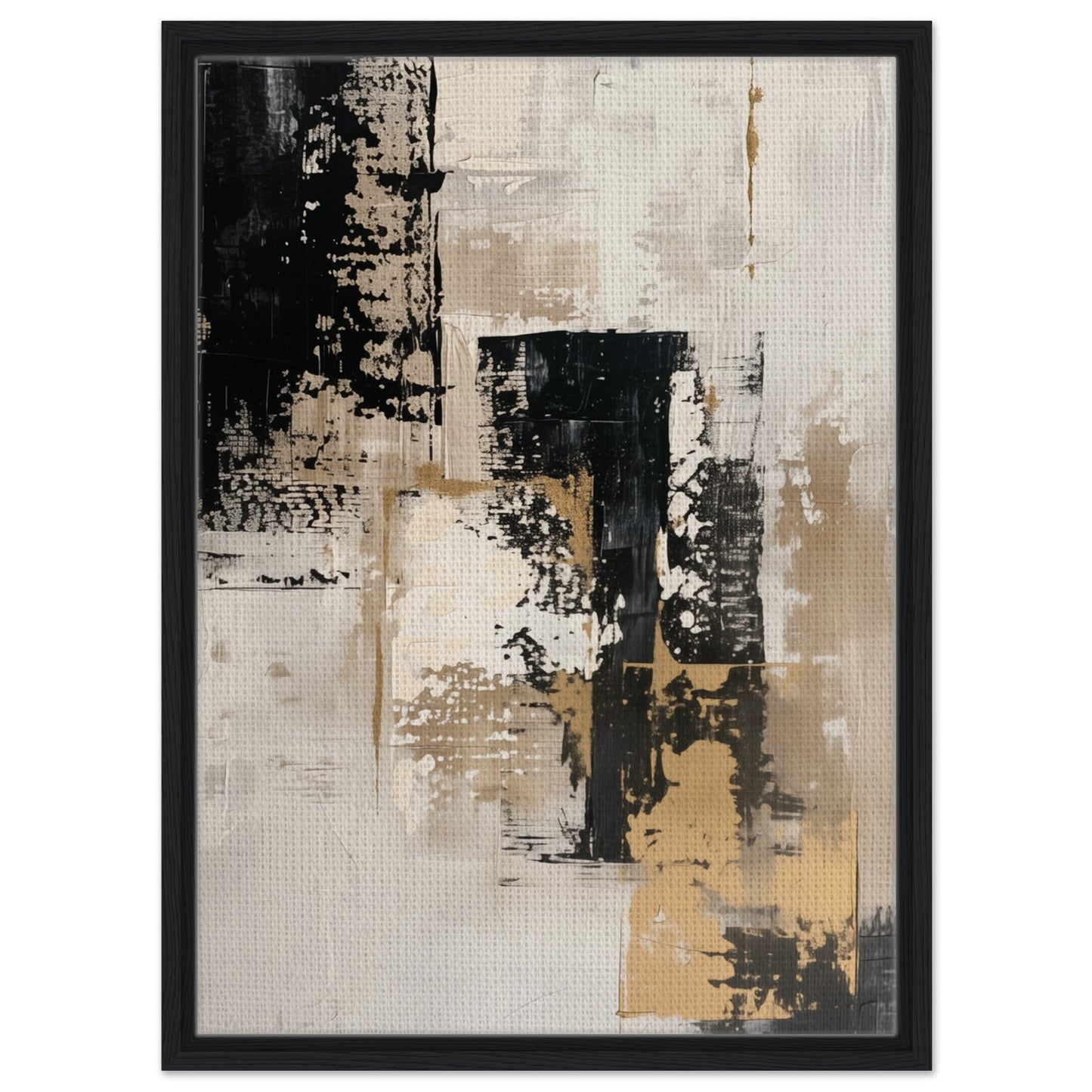 Timeless Elegance | Gerahmte Leinwand Schwarzer Rahmen 50x70 cm - Pixara